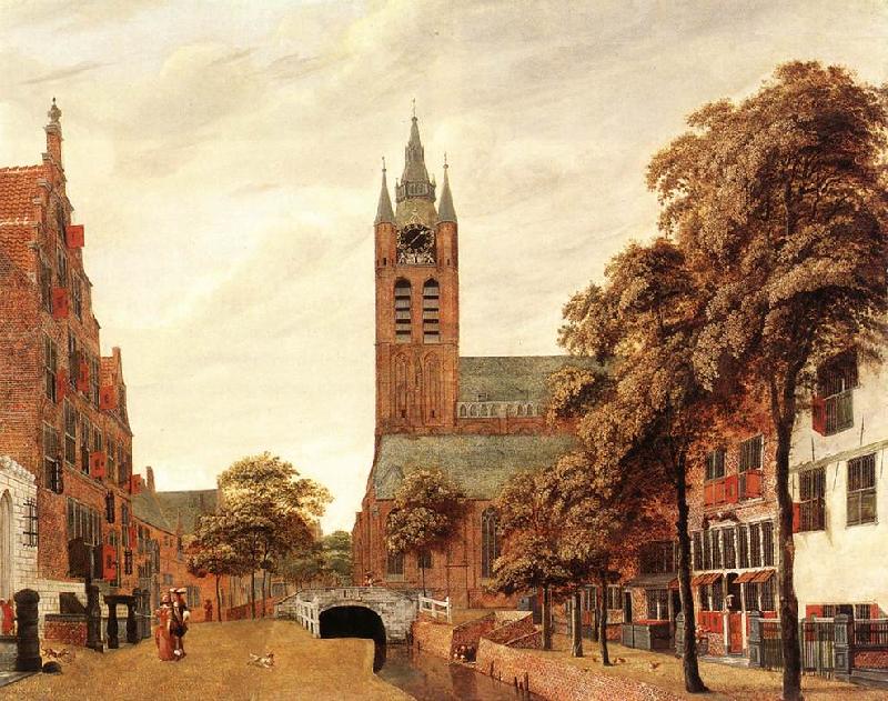 HEYDEN, Jan van der View of the Westerkerk, Amsterdam f oil painting picture